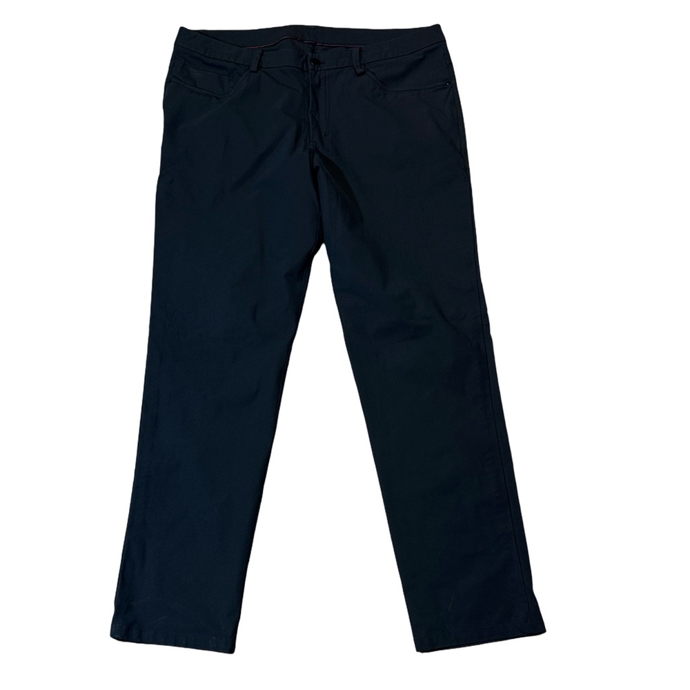 Lululemon mens 36x32 navy blue athletic fit performance casual pants EUC